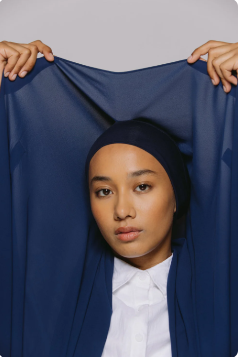 فولار بالمغنطيس – فولار رقم واحد| Magnetic Scarf | Blueberry